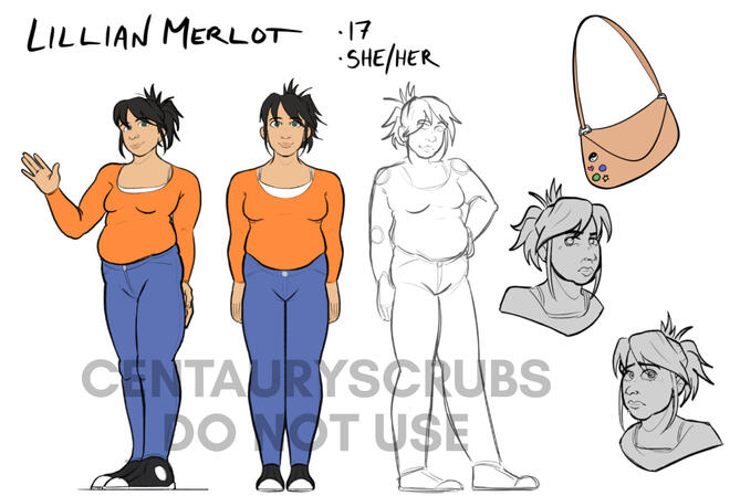 Character Design Sheet example Character Design Sheet example